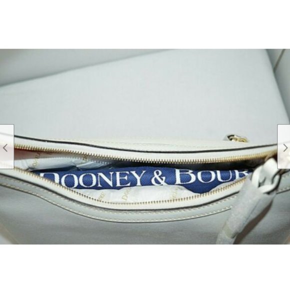 Dooney & Bourke Saffiano Italian Leather White Bag - Picture 9 of 12